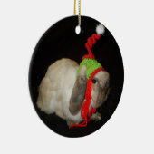 kerstkonijnensieraad keramisch ornament (Rechts)