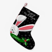 kerstkonijnenstaart kleine kerstsok (Voorkant (Hangend))