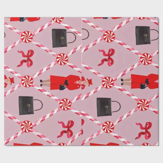 Kerstkoningin  cadeaupapier (Zoom)