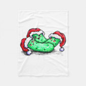 kerstkonken fleece deken (Voorkant)