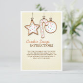 Kerstkookje Uitwisselingsinstructiekaart (Staand voorkant)