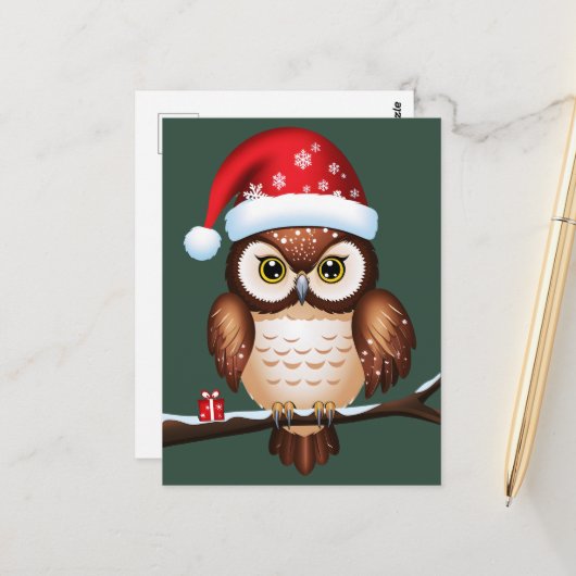 Kerstkool Briefkaart (Voorkant / Achterkant in situ)