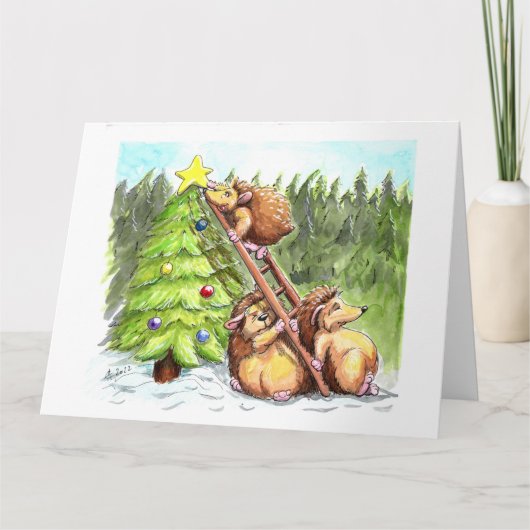 kerstkool kaart (Voorkant)