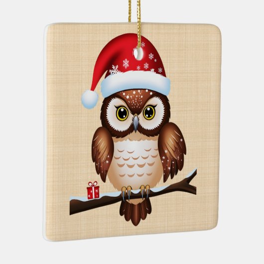 Kerstkool Keramisch Ornament (Rechts)