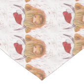 kerstkool met kerstPet Korte Tafelloper (Hoek)