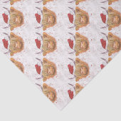 kerstkool met kerstPet Tissuepapier (Detail)