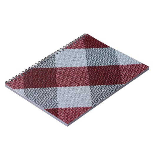 Kerstkool rood buffel gebundeld patroonrecept notitieboek (Linkerzijde)