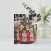 kerstkoor briefkaart (Staand voorkant)