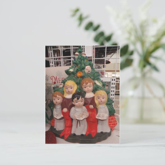 kerstkoor briefkaart (Staand voorkant)