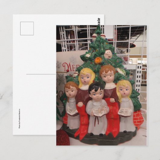 kerstkoor briefkaart (Voorkant / Achterkant)