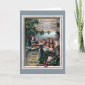 kerstkoor feestdagen kaart (Voorkant)