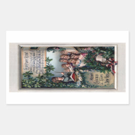 kerstkoor-Sticker Rechthoekige Sticker