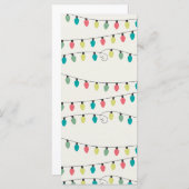 Kerstkoord van het Patroon van Lichten (Voorkant / Achterkant)