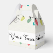 Kerstkoord van het Patroon van Lichten Bedankdoosjes (Achterkant)