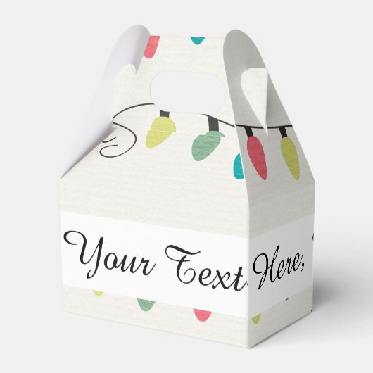 Kerstkoord van het Patroon van Lichten Bedankdoosjes (Achterkant)