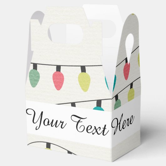 Kerstkoord van het Patroon van Lichten Bedankdoosjes (Geopend)