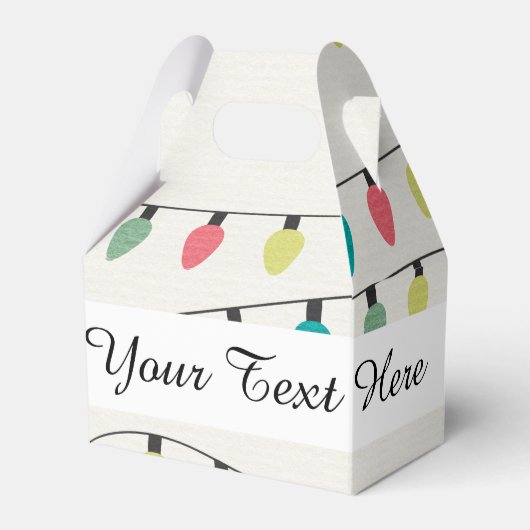 Kerstkoord van het Patroon van Lichten Bedankdoosjes (Voorkant Zijde)