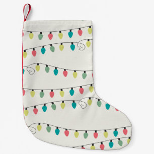 Kerstkoord van het Patroon van Lichten Kleine Kerstsok