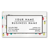 Kerstkoord van het Patroon van Lichten Magnetisch Visitekaartje (Voorkant)