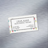 Kerstkoord van het Patroon van Lichten Magnetisch Visitekaartje (Voorbeeld)