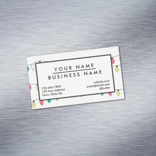 Kerstkoord van het Patroon van Lichten Magnetisch Visitekaartje (Voorbeeld)