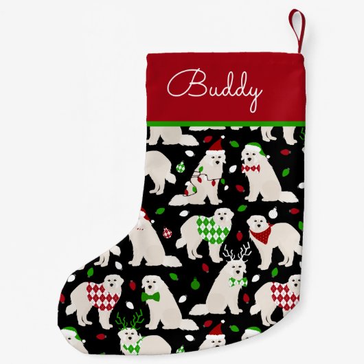 Kerstkoorts - Aangepaste naam Kleine Kerstsok (Achterkant)