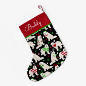 Kerstkoorts - Aangepaste naam Kleine Kerstsok (Achterkant (Hangend))