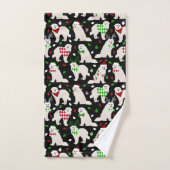 Kerstkoorts Dogs Bath-handdoekset Bad Handdoek (Handdoek)