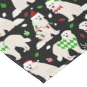 Kerstkoorts Dogs Tablecloth Tafelkleed (Gekanteld)