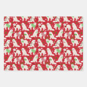 Kerstkoorts Honden Inpakpapier Vel (Voorkant)