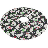 Kerstkoorts Honden Kerstboom Rok (Gekanteld)