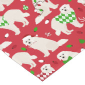 Kerstkoorts Honden Korte Tafelloper (Hoek)