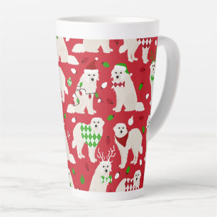 Kerstkoorts Honden Latte Mok