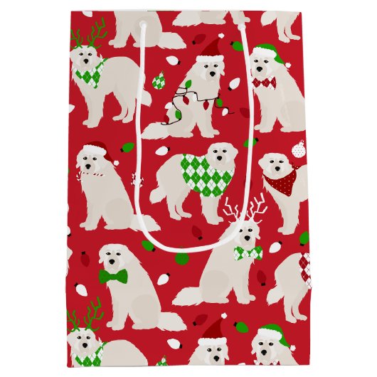 Kerstkoorts Honden Medium Cadeauzakje (Achterkant)