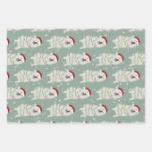 Kerstkoorts  inpakpapier vel (Voorkant)