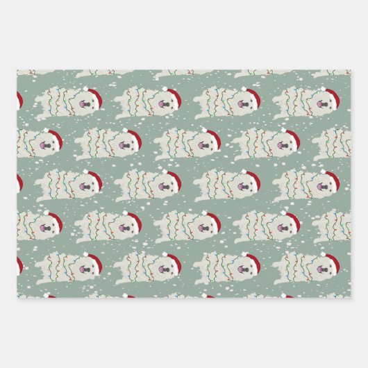 Kerstkoorts inpakpapier vel (Voorkant)