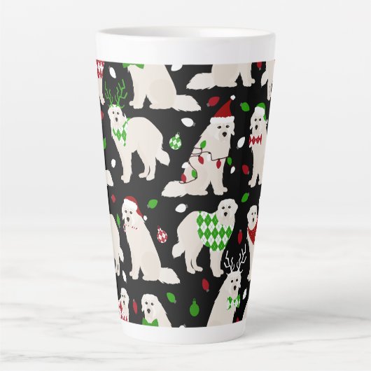 Kerstkoorts Mok Honden latte (Voorkant)