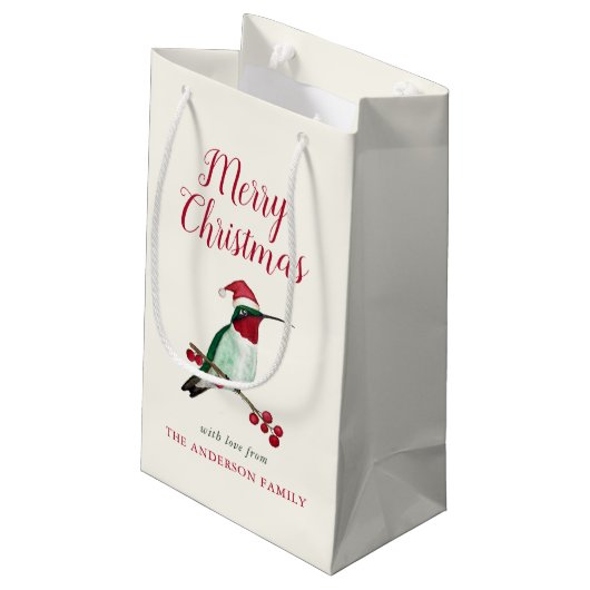 Kerstkoortsluidop Klein Cadeauzakje (Achterkant Gekanteld)