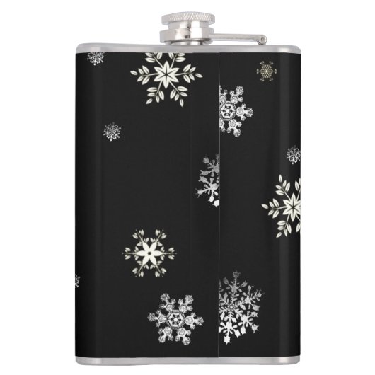 Kerstkop warme chocolademelk heupfles (Achterkant)