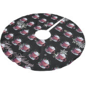 Kerstkop warme chocolademelk kerstboom rok (Gekanteld)