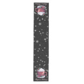 Kerstkop warme chocolademelk medium tafelloper (Voorkant)