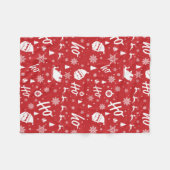 kerstkopie fleece deken (Voorkant (Horizontaal))