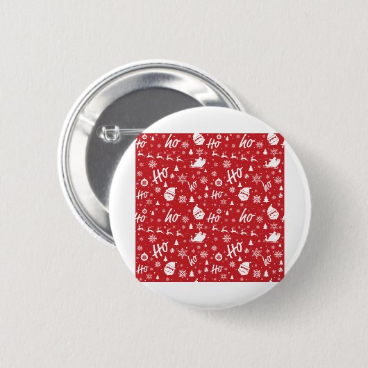 kerstkopie ronde button 5,7 cm (Voorkant /achterkant)