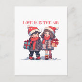 Kerstkoppel - Liefde is in de lucht Briefkaart (Voorkant)