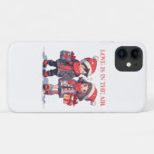 Kerstkoppel - Liefde is in de lucht Case-Mate iPhone Case (Achterkant (horizontaal))