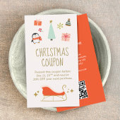 Kerstkorting coupon promotioneel