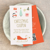 Kerstkorting coupon promotioneel