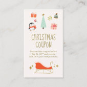 Kerstkorting coupon promotioneel (Voorkant)