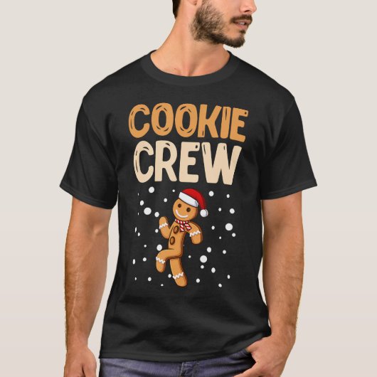 Kerstkostuum Kinderen Koekje Bemanning Grappige Ge T-shirt (Voorkant)