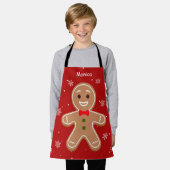 kerstkostuum met taardebrood voor kinderen schort (Gedragen)